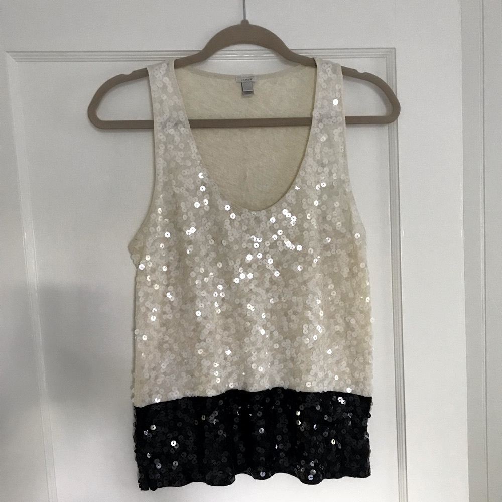 J. Crew Colorblock Sequin Tank - Picture 2 of 4